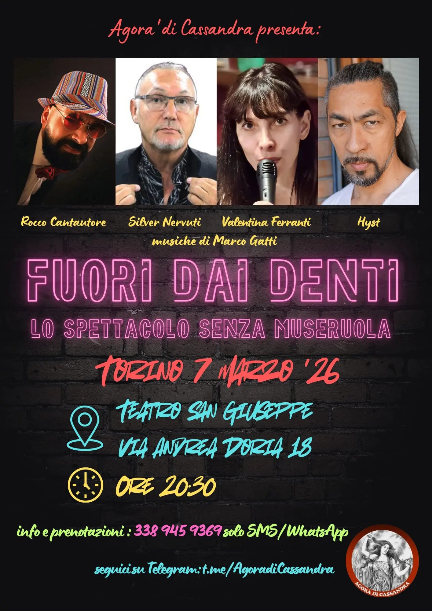 FUORI DAI DENTI - LO SPETTACOLO SENZA MUSERUOLA